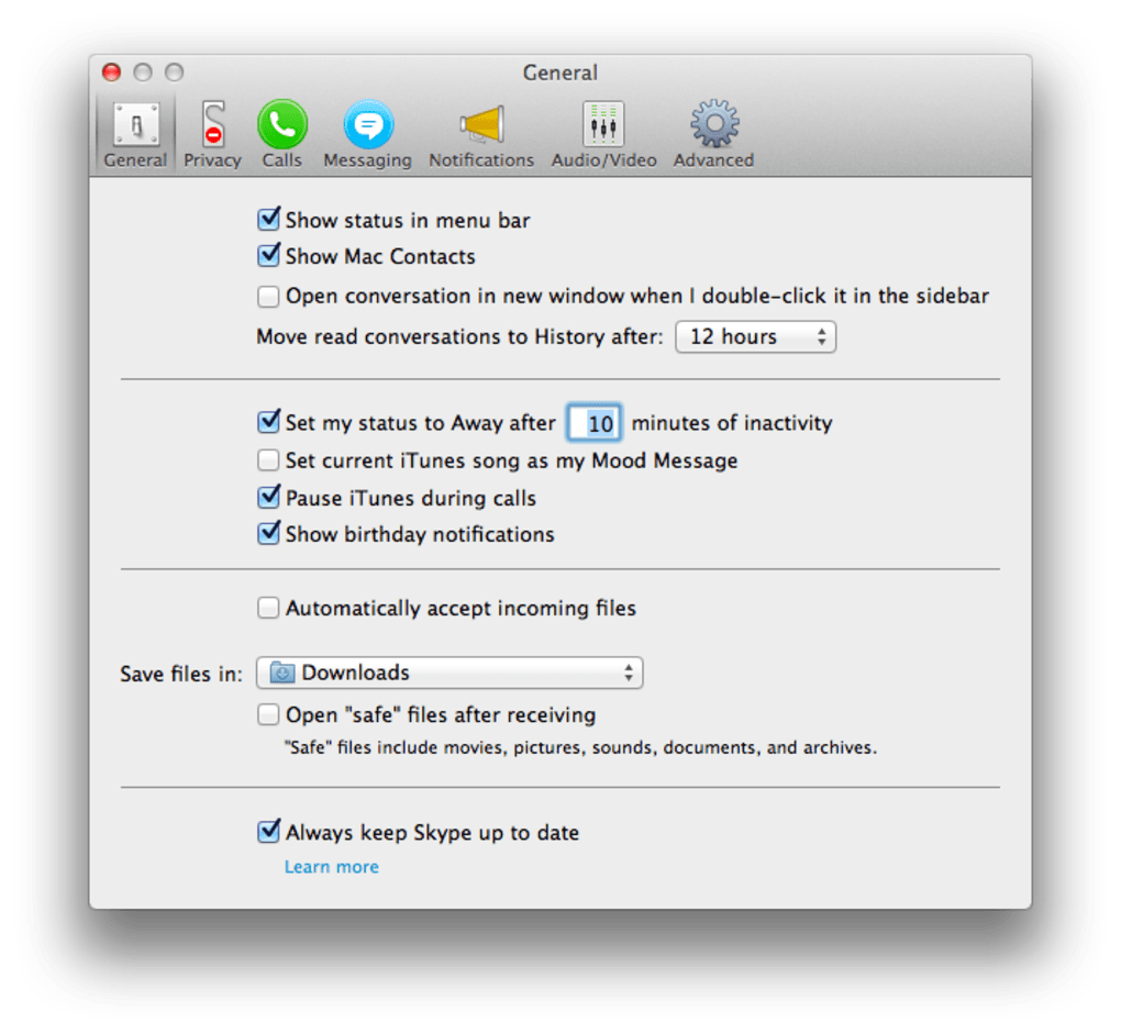 skype download for mac 10.9 5